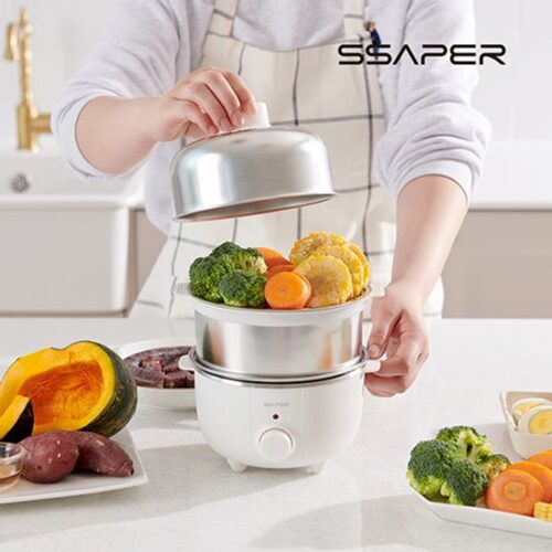 [셰퍼] 스텐 2단 계란 찜기 <br> JSK-N5001